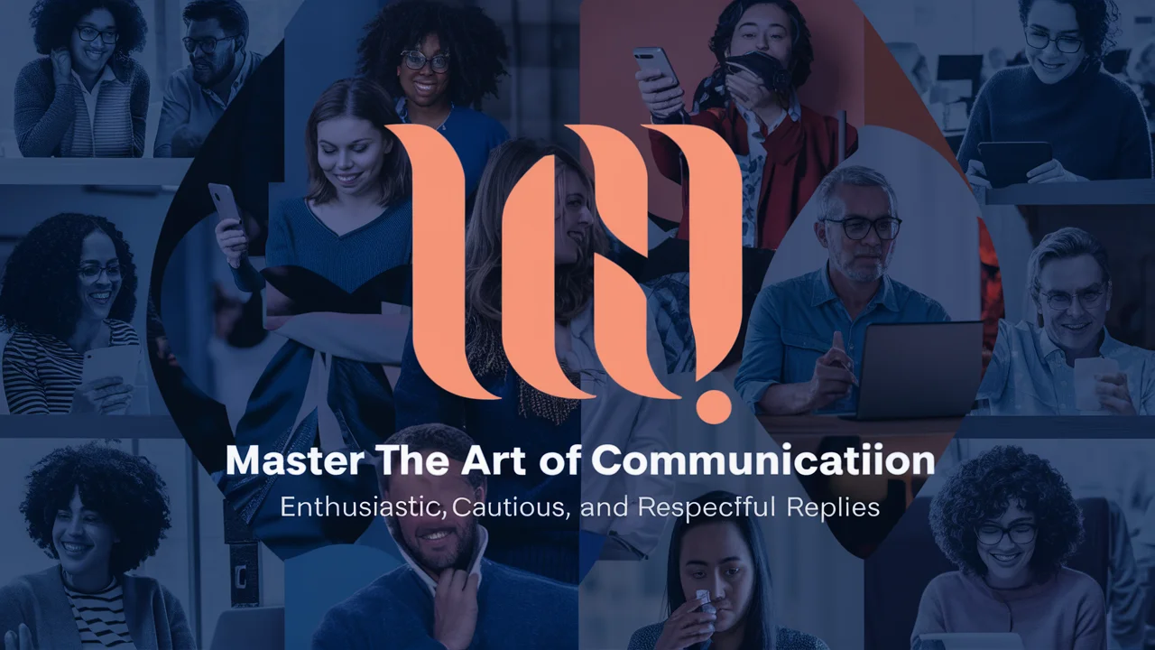 Master the Art of Communication: Enthusiastic, Cautious, and Respectful Replies