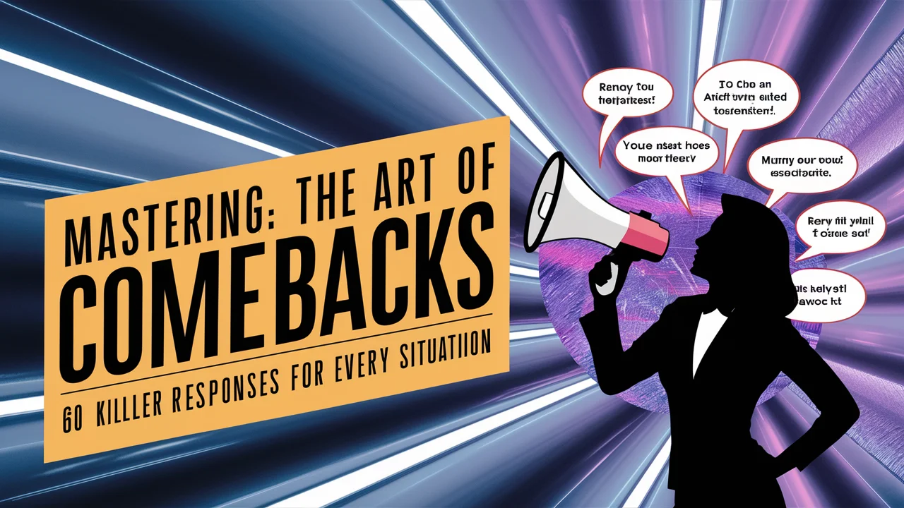 Mastering the Art of Comebacks: 60 Killer Responses for Every Situation