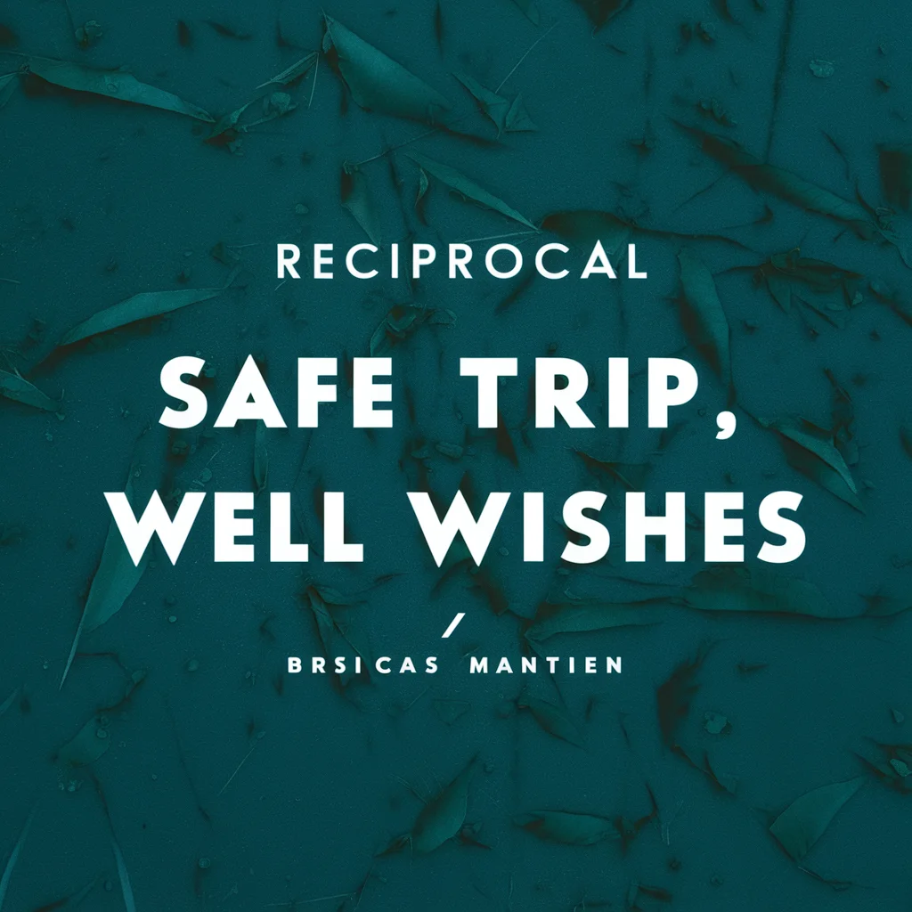 Reciprocal Safe Trip Well Wishes