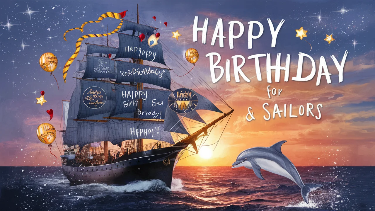 Social Media-Ready Birthday Wishes for Sailors