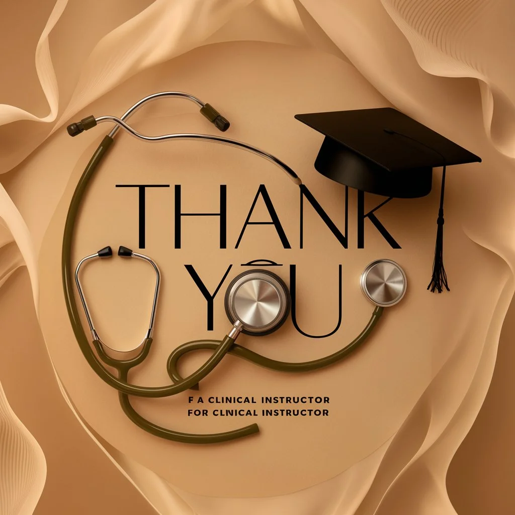 Emotional Thank You Message for Clinical Instructor