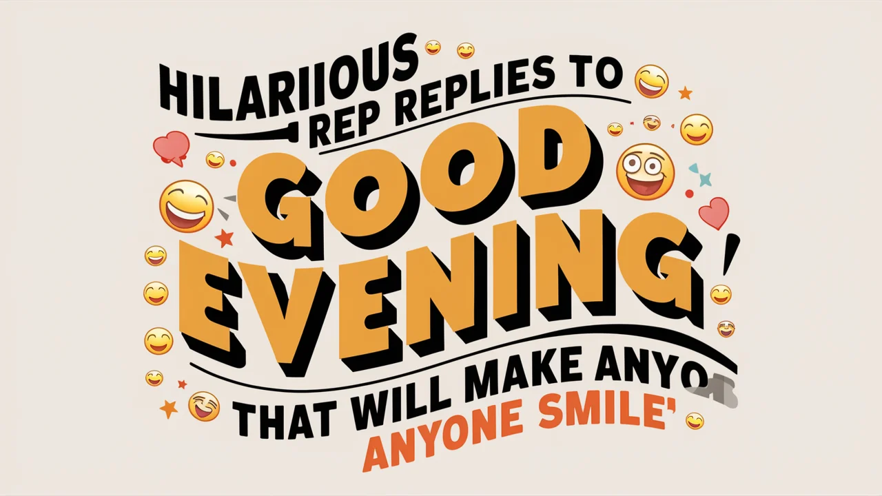 Hilarious Replies to “Good Evening” That Will Make Anyone Smile