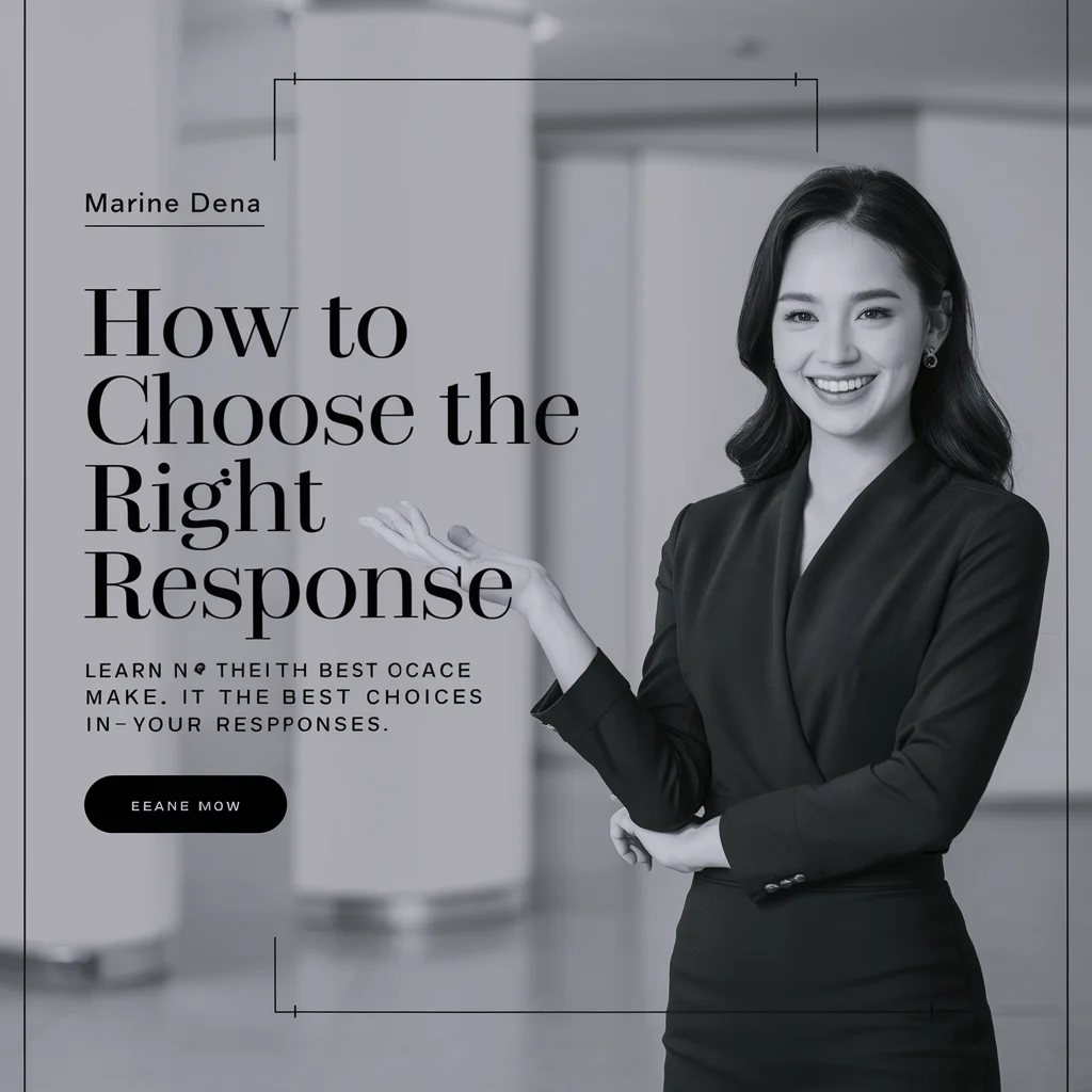 How to Choose the Right Response