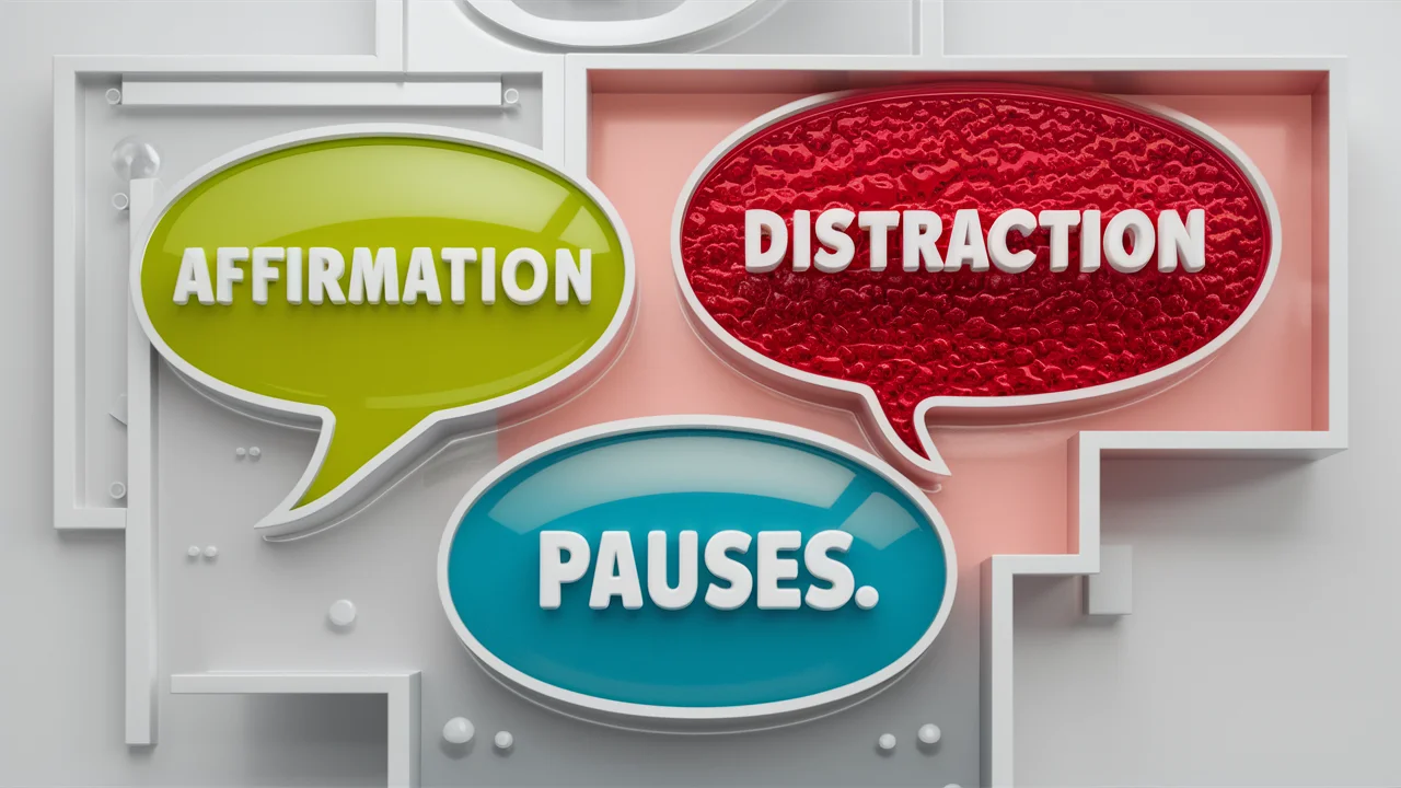 "Mastering Effective Responses: Affirmation, Distraction, and Pauses"