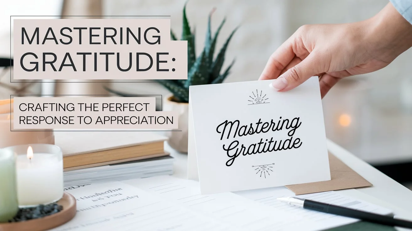 Mastering Gratitude: Crafting the Perfect Response to Appreciation