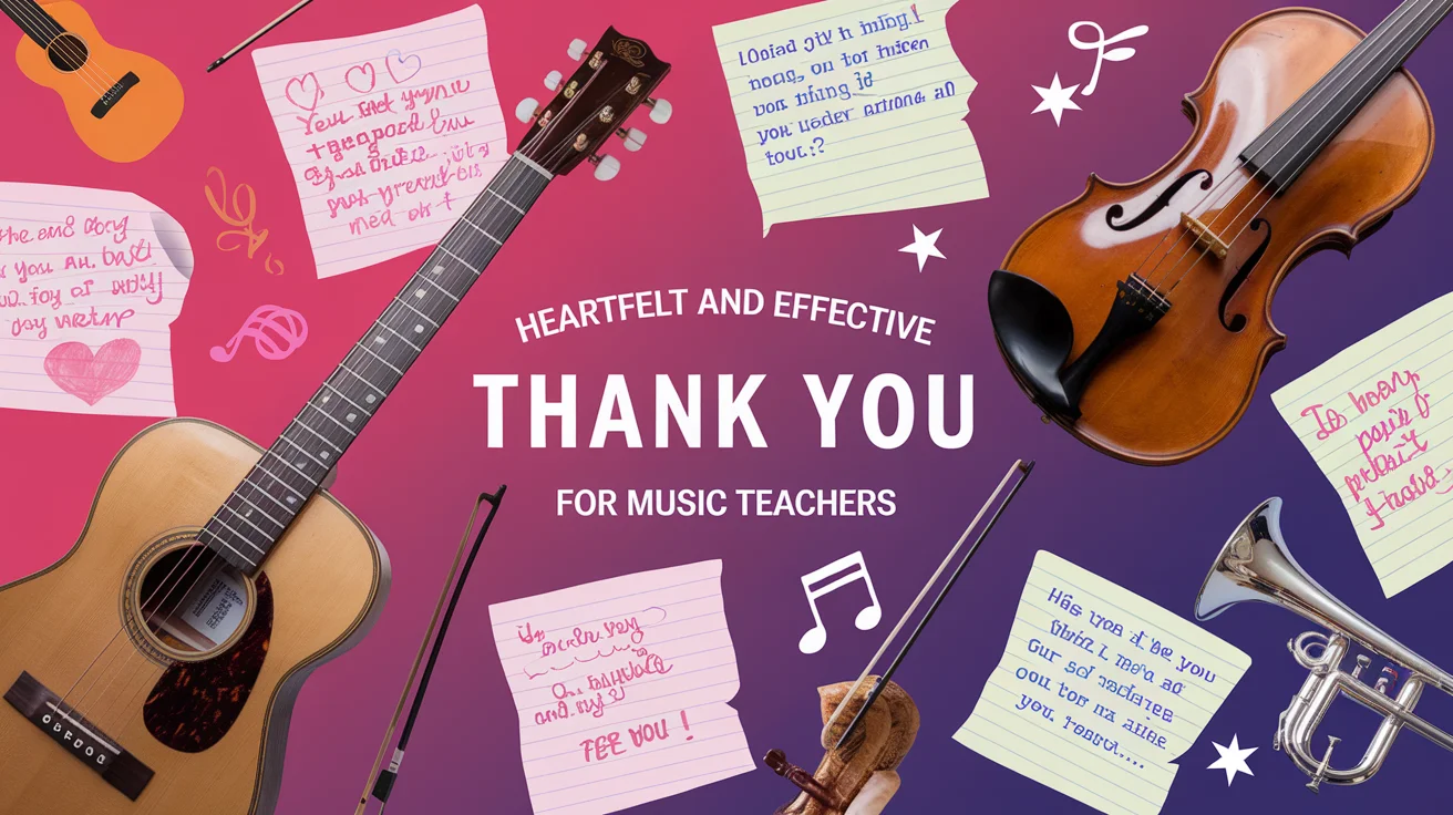 Heartfelt and Effective Thank You Messages for Music Teachers