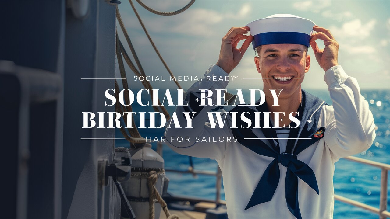 Social Media-Ready Birthday Wishes for Sailors