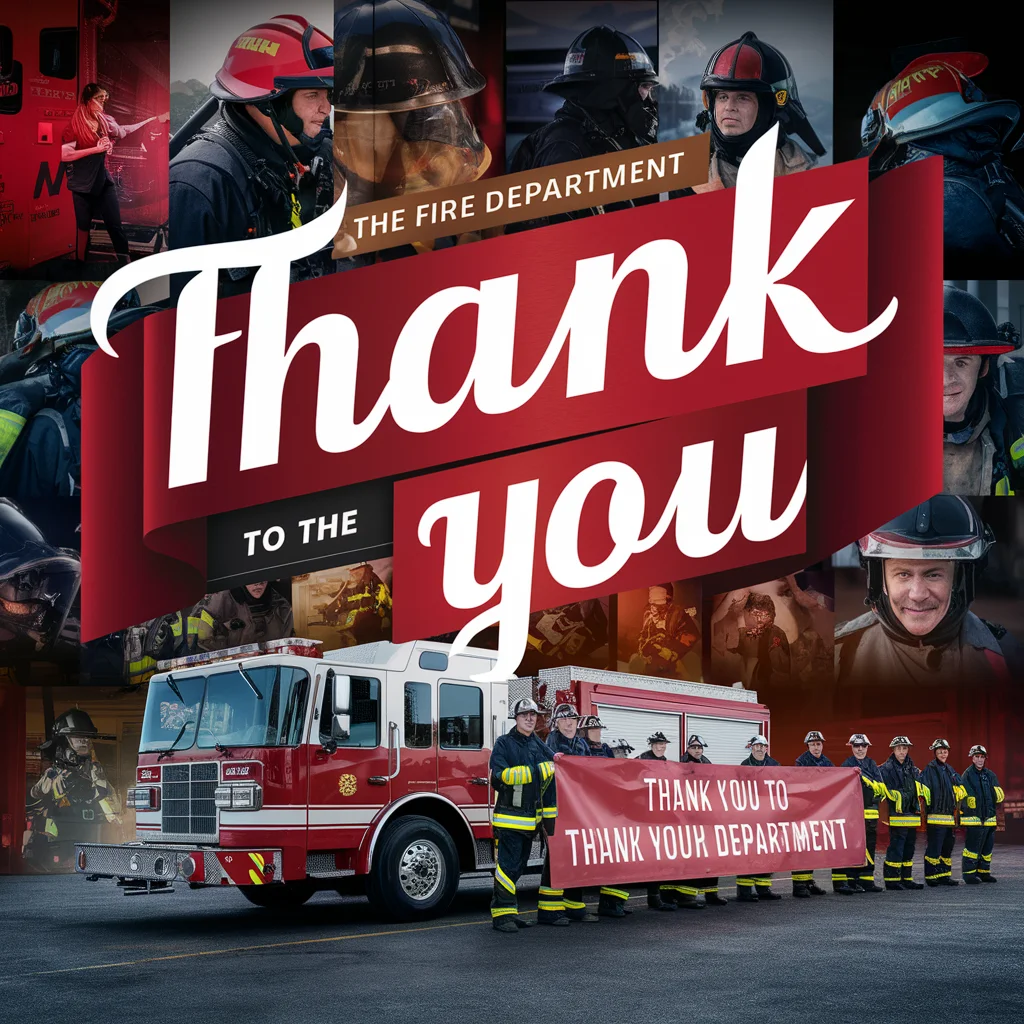 Thank You Message for Fire Department