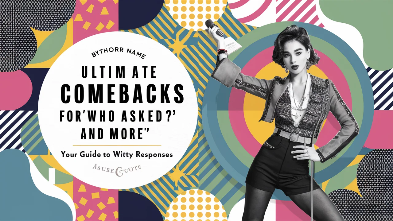 Ultimate Comebacks for "Who Asked?" and More: Your Guide to Witty Responses