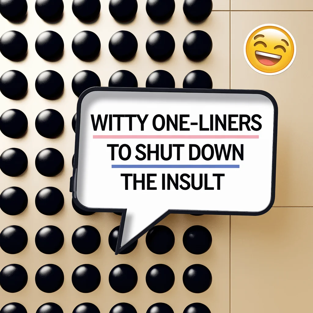 Witty One-Liners to Shut Down the Insult