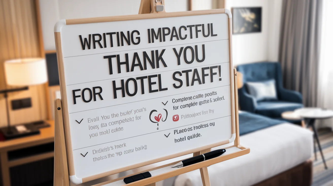 Writing Impactful Thank You Notes for Hotel Staff: A Complete Guide